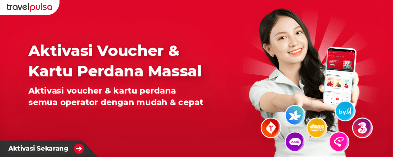 Aktivasi Voucher & Kartu Perdana Massal Langsung di Aplikasi Travel Pulsa