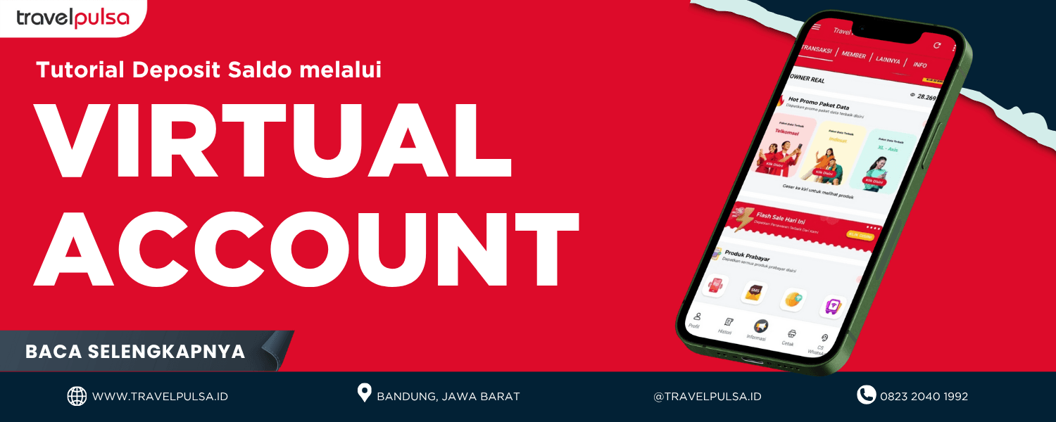 Cara Praktis Deposit Saldo Travel Pulsa via Virtual Account (VA) & QRIS (Masuk Instan 24 Jam)